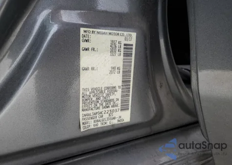 2017 Nissan Altima 2.5 from USA, damaged, VIN 1N4AL3AP5HC225037